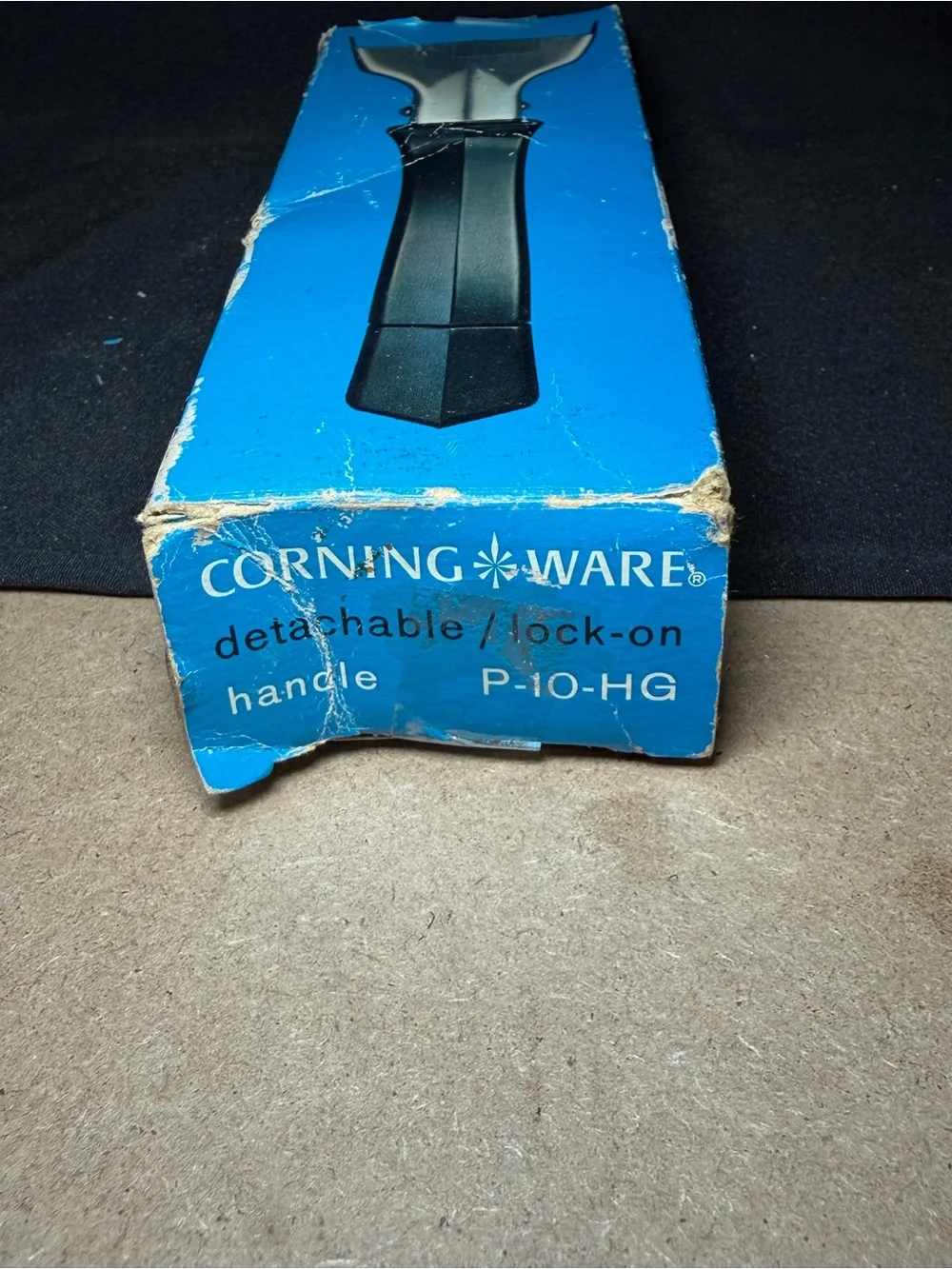Vintage Corning Ware Detachable Handle P-10-HG Lock-On Original Box